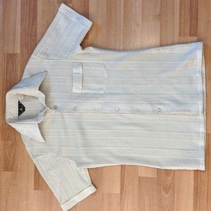 Vintage 70's Lancer short sleeve button front sheer shirt